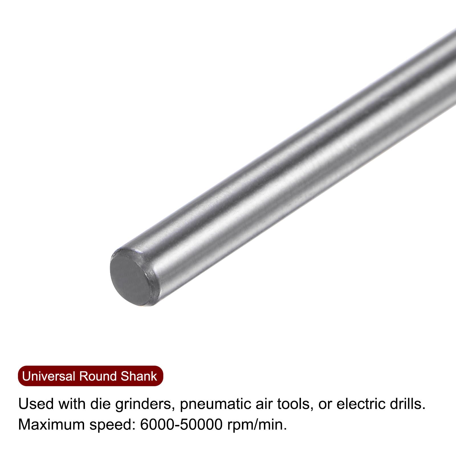HARFINGTON 10pcs Carbide Rotary Burrs Set - 1/8