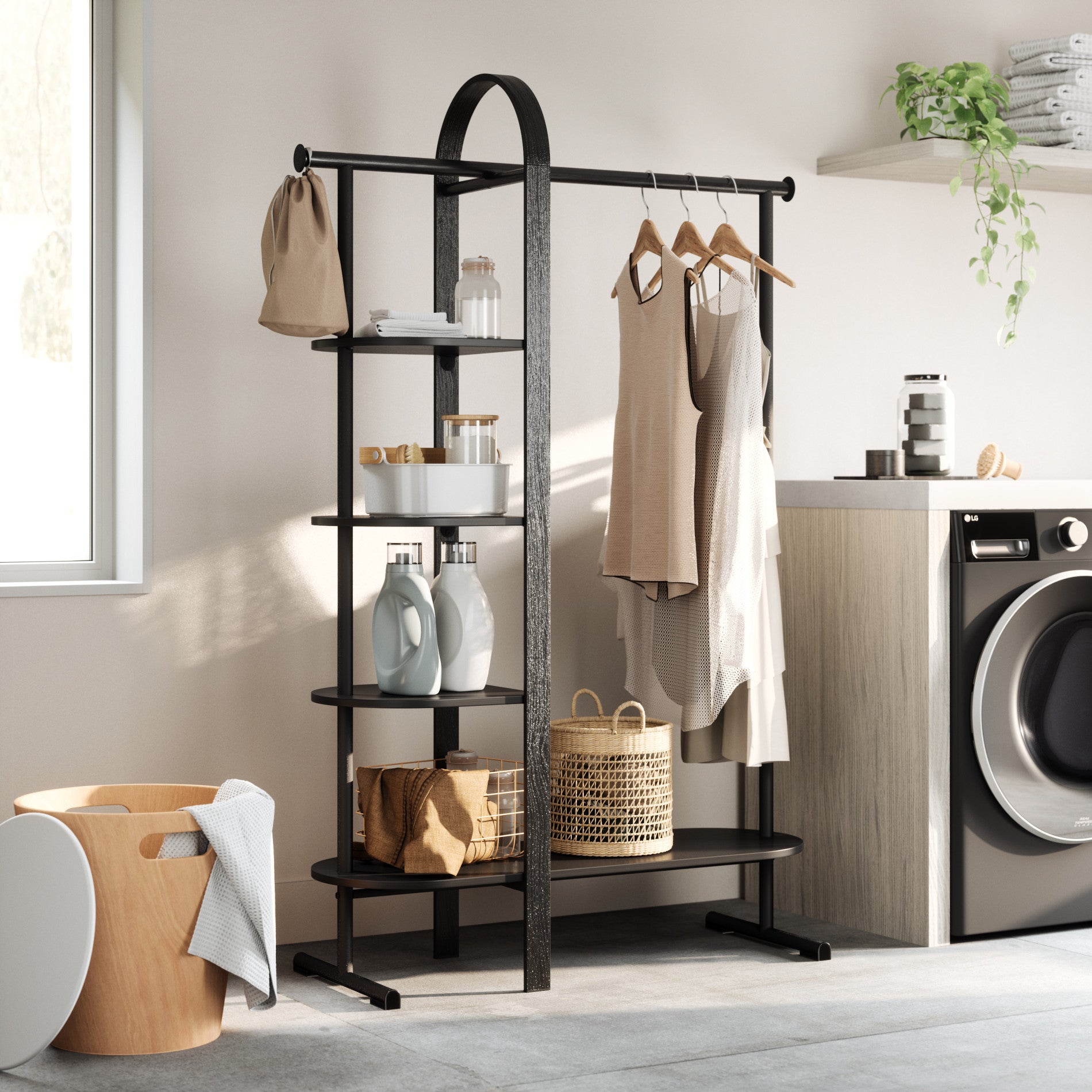 Bellwood Garment Rack - Heavy Duty Clothes Rack with Wheels, Adjustable Clothing Rack for Bedroom, Closet Organization, Laundry Room & Retail Store Display