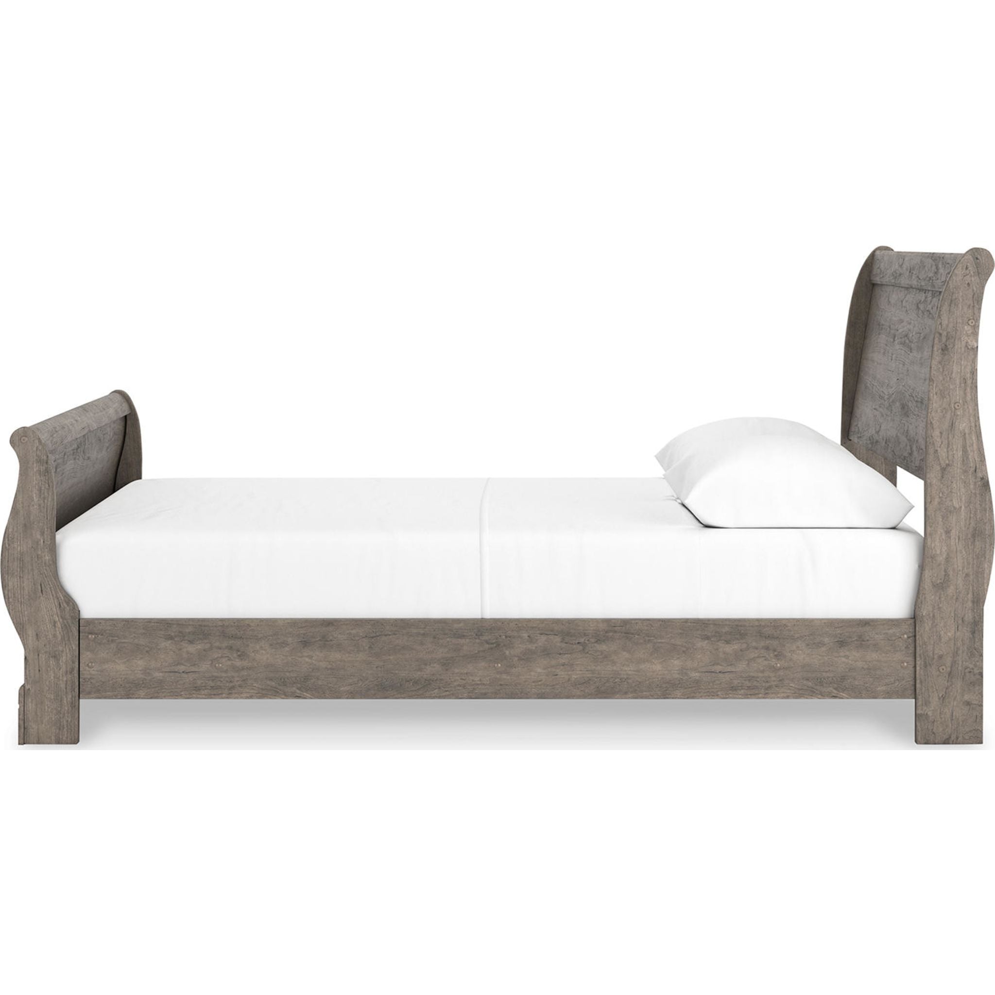 Bayzor 5-Piece King Size Bedroom Set in Gray - Modern Bed Frame, Nightstands & Dresser for Master Bedroom Decor
