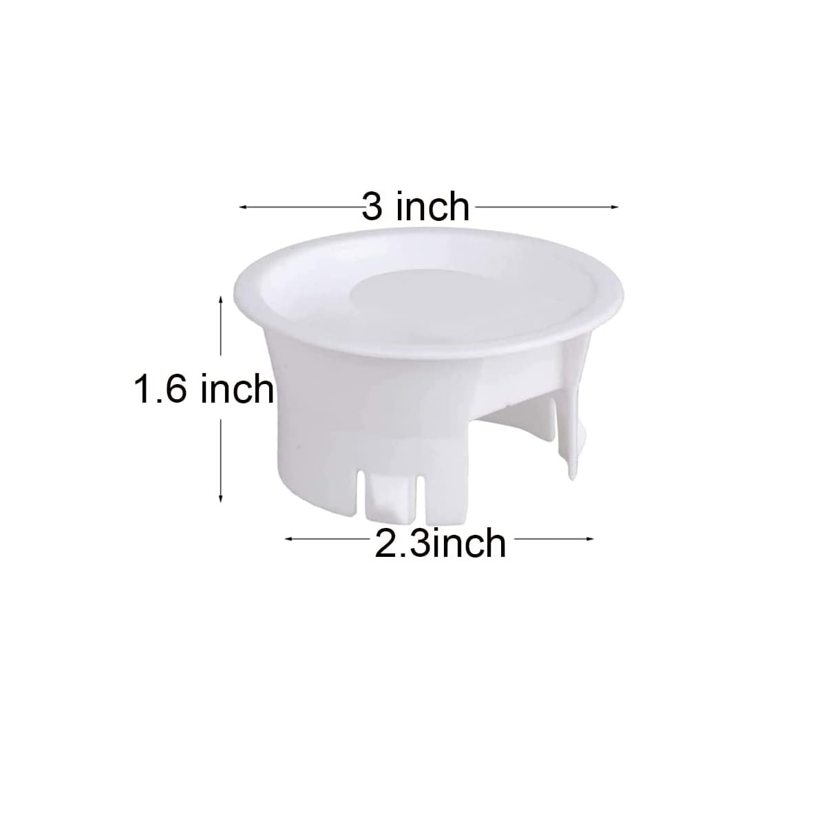4-Piece Glass Water Pitcher Lids - Replacement Stoppers & Caps for Glass Jugs, Bistro Pitchers - Airtight & Durable White Pitcher Lids - Perfect for Iced Tea, Lemonade, and Water Dispensers at Home, Restaurants, or Cafes