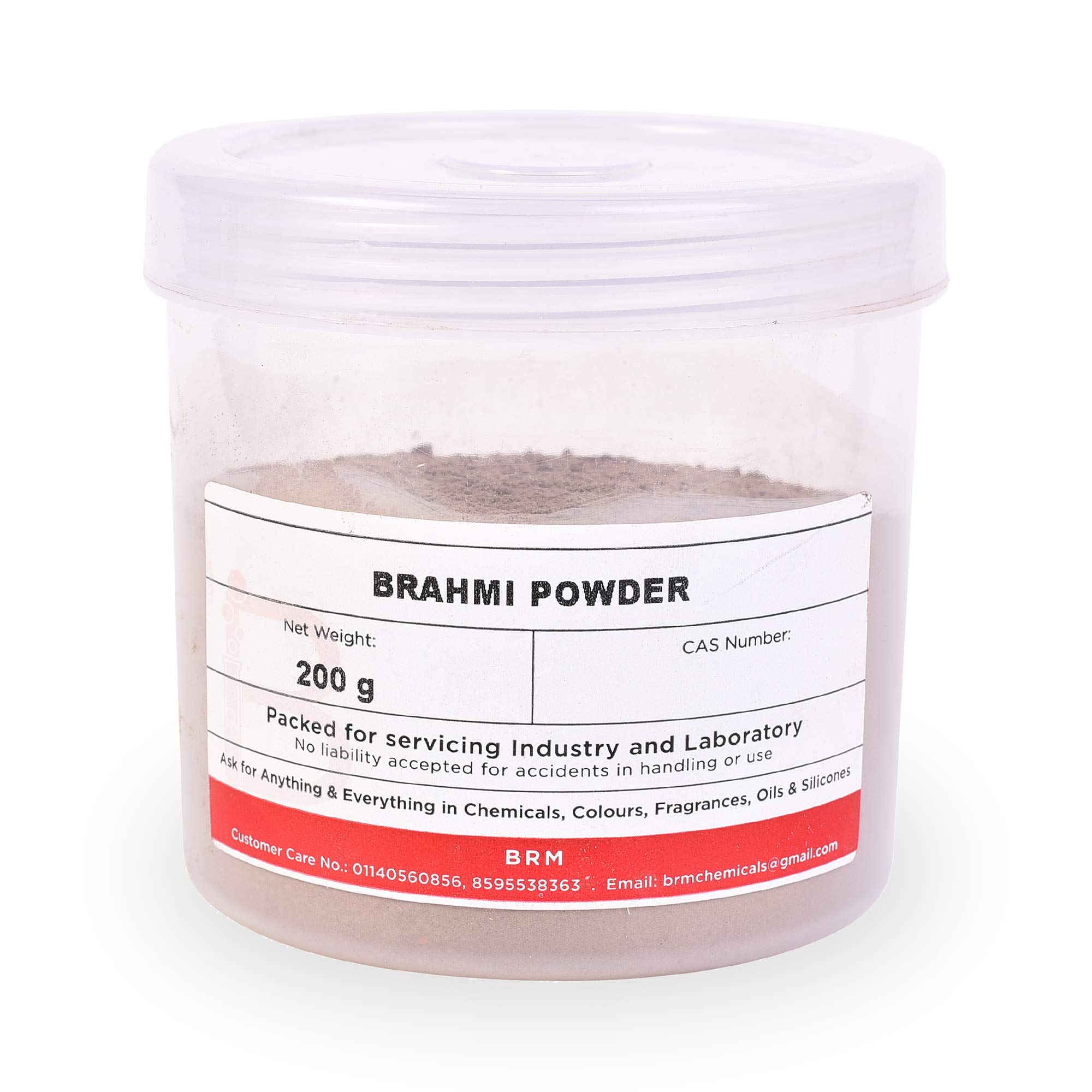 BRM Brahmi Powder - 200g Organic Herbal Supplement for Hair Growth, Skin Care & DIY Beauty Products | Face Mask, Hair Mask, Body Scrub & Soap Making | Natural Ayurvedic Remedy for Healthy Hair & Glowing Skin