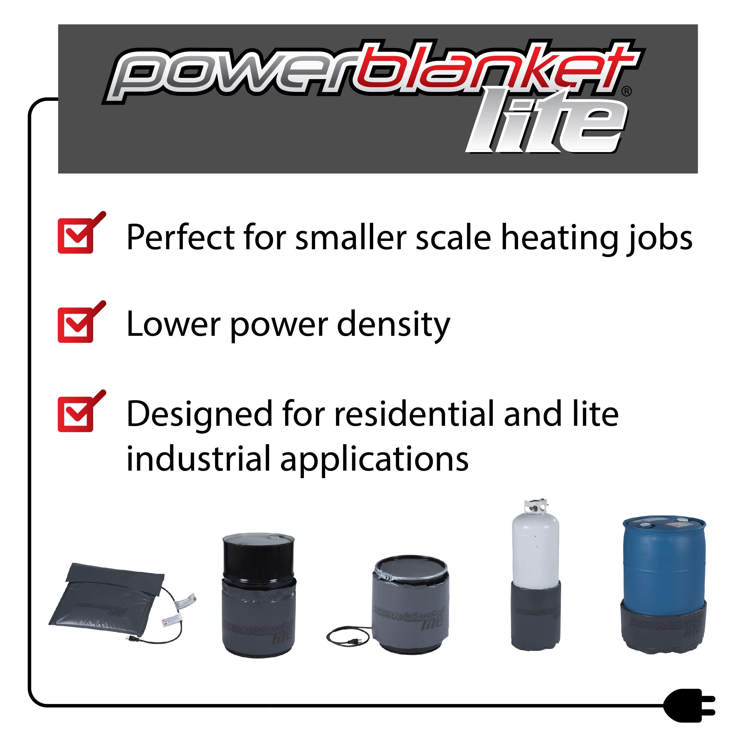 Powerblanket PBL55F Full Coverage Drum Heating Blanket - 55 Gallon (208 Liter) Industrial Drum Warmer for Cold Weather Protection | Perfect for Oil, Chemicals & Liquids Storage in Winter