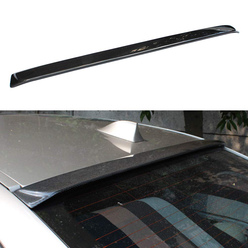 Carbon Fiber Rear Trunk Window Roof Spoiler Wing for BMW F10 525i 528i 535i M5 - High Performance Aerodynamic Upgrade - Perfect for Street Racing & Car Shows
