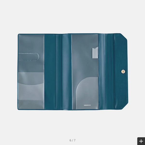 Hobonichi Techo 2025 Alettone Navy Weeks Cover - Slim Planner Cover Only for Daily Journaling, Work Planning & Personal Organization