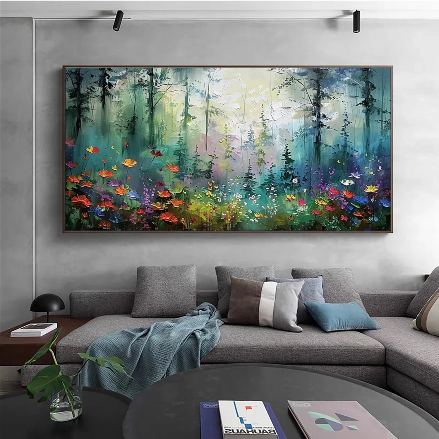 Beautiful Flower and Tree Painting #FT174 - Elegant Wall Art for Home, Office, and Living Room Decor