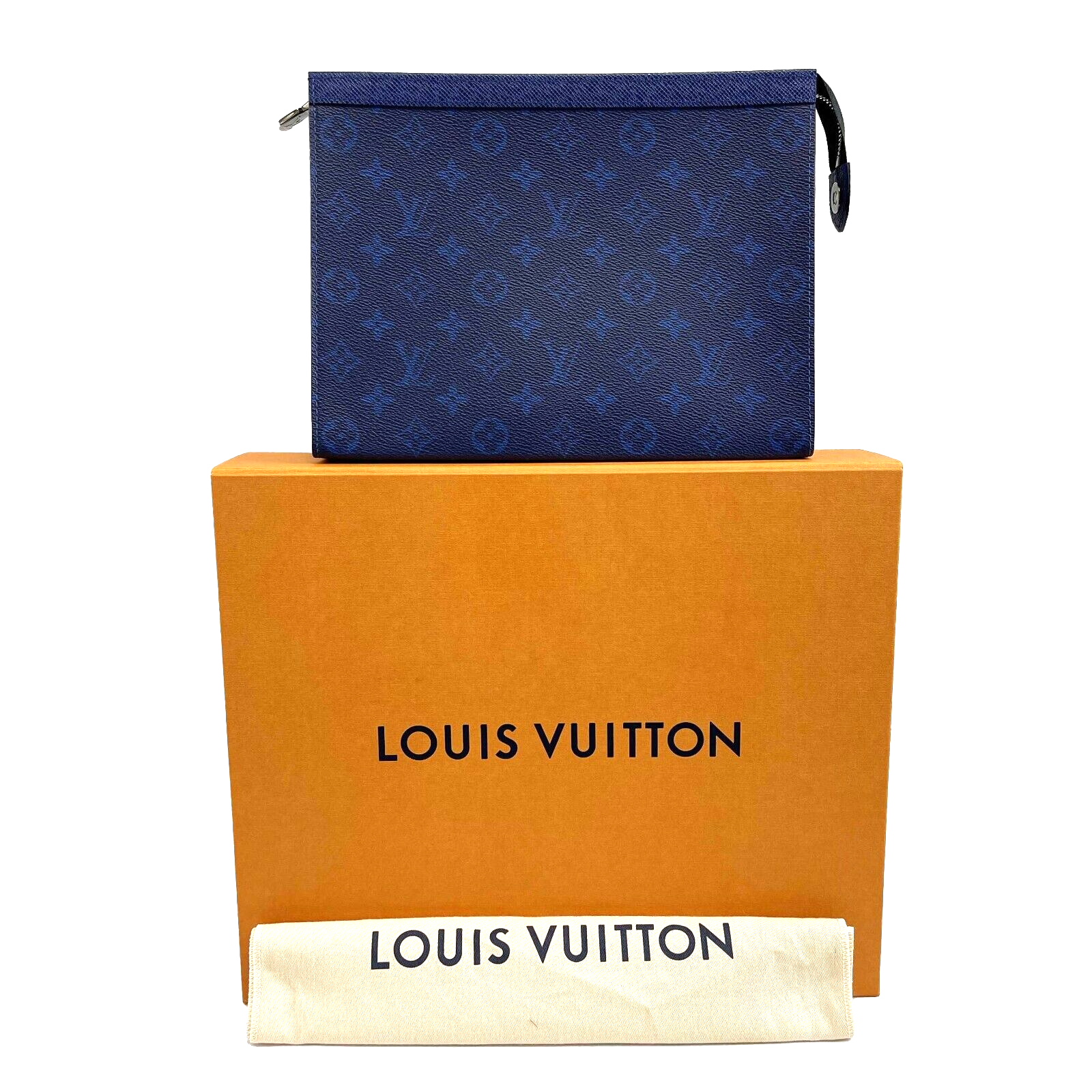 Louis Vuitton Monogram Eclipse Voyage MM Crossbody Bag in Pacific Blue - Luxury Designer Handbag for Women, Perfect for Travel, Work & Evening Events