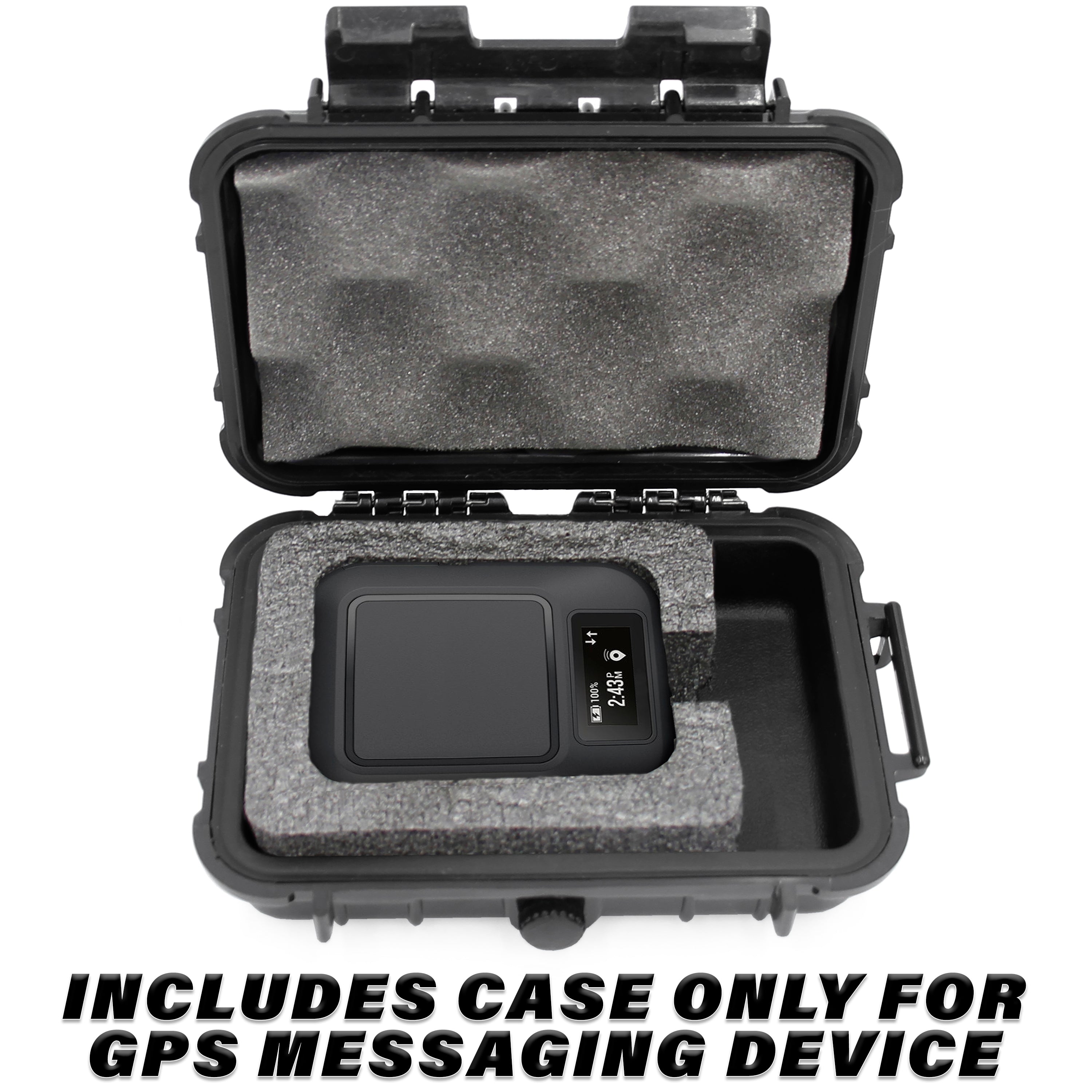 Waterproof Protective Case for Garmin inReach Satellite GPS Messenger - Shockproof & Dustproof Travel Storage Box with Custom Foam Insert - Perfect for Hiking, Camping & Outdoor Adventures