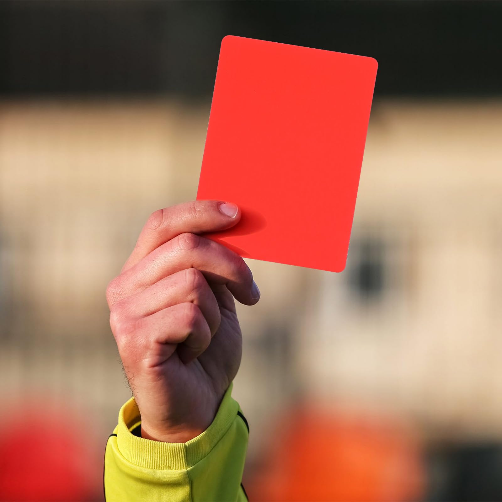 10-Piece Referee Card Set - Red & Yellow Warning Cards for Soccer & Football Games | Perfect for Coaches, Referees & Sports Enthusiasts | Ideal for Matches, Training & Youth Leagues