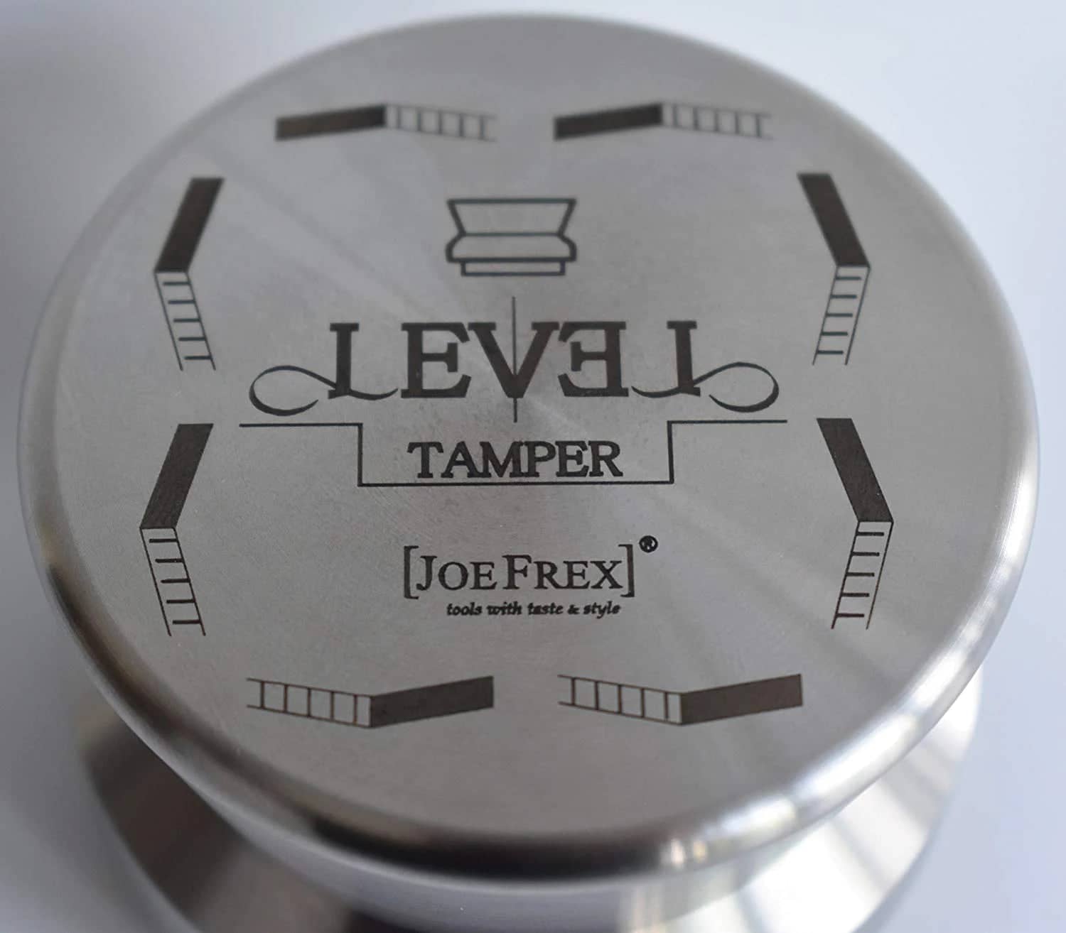 Joe Frex Professional Espresso Tamper & Coffee Distributor - 58mm Stainless Steel 1.2kg Barista Tool for Perfect Coffee Grounds - Ideal for Home & Cafe Use