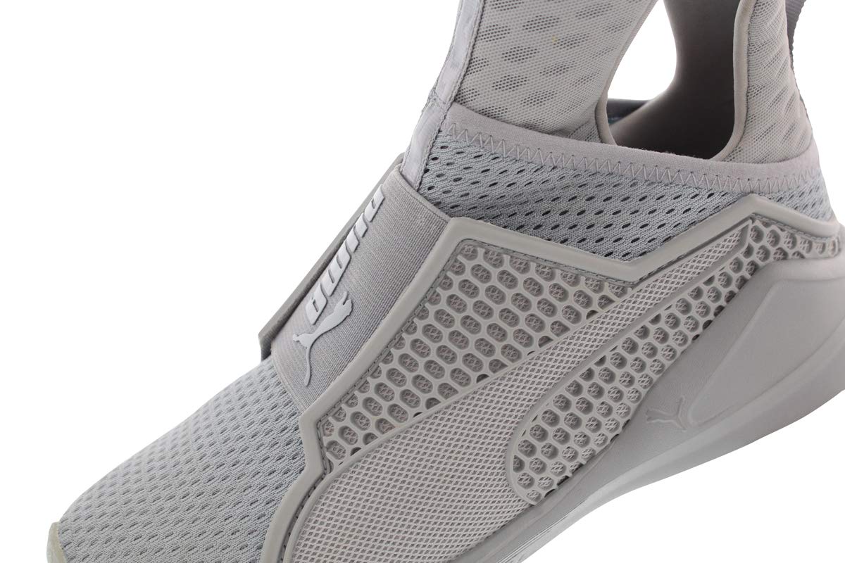 PUMA Women's Fenty Trainer Sneakers - Quarry Grey Nylon Athletic Shoes for Running, Gym & Casual Wear | Lightweight Comfortable Workout Shoes for Women