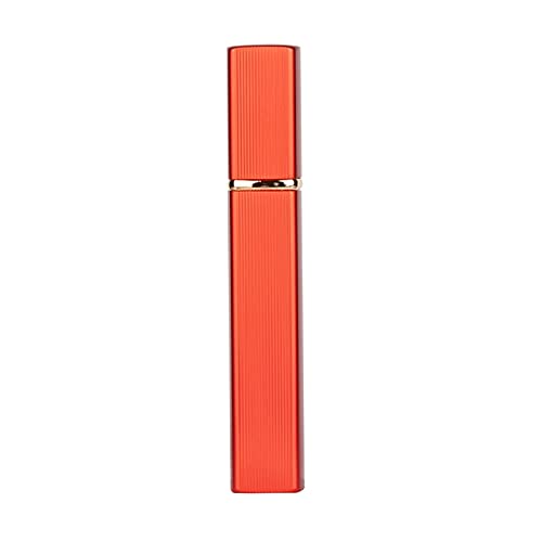 Refillable Travel Perfume Spray Bottle Set - 2 Pack (6 Colors) with Metal Case, Glass Tank & Aluminum Nozzle - 12ml Portable Cosmetic Container for Purse, Gym Bag & Airplane Carry-on