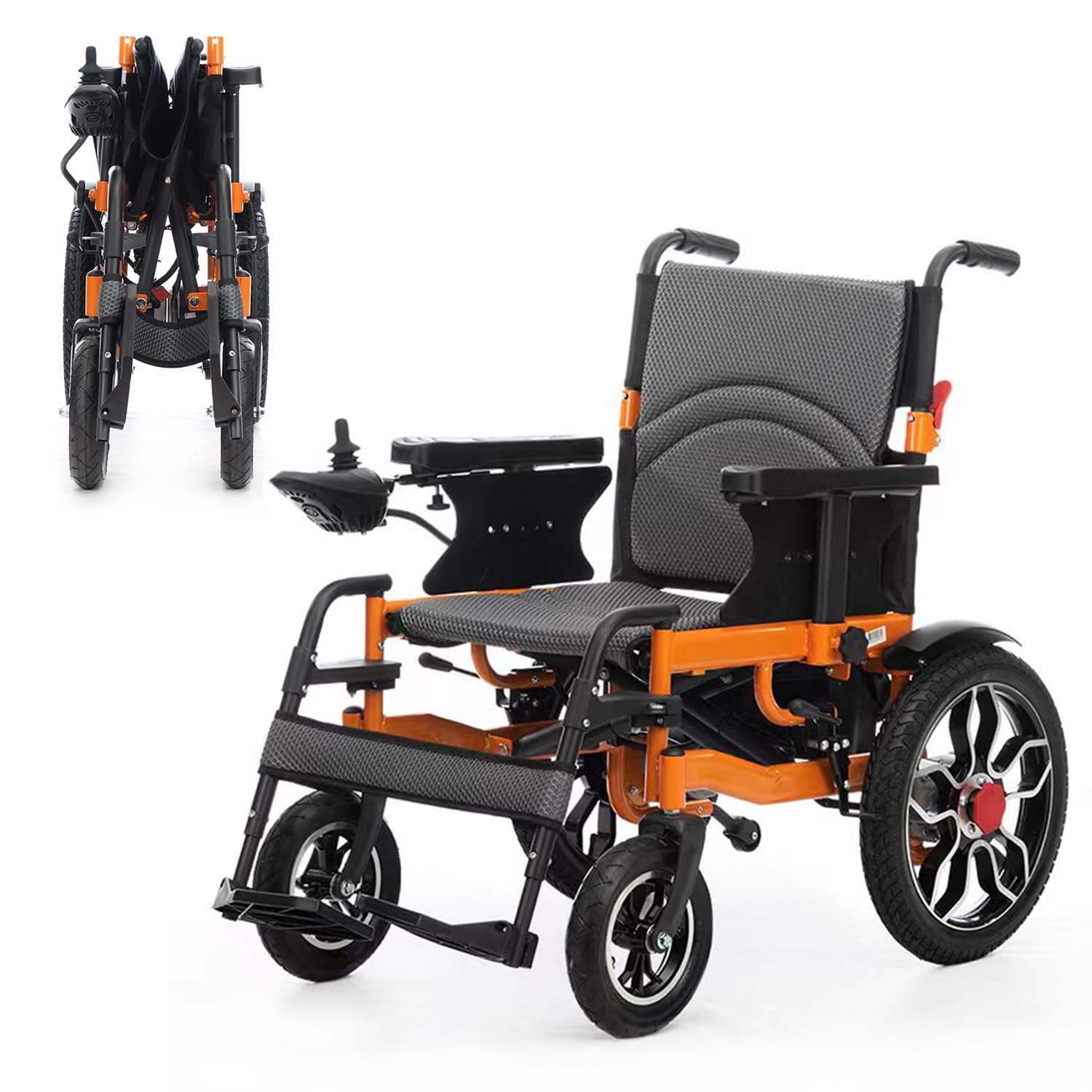 20 Miles Long Range All-Terrain Electric Wheelchair for Adults - Lightweight Foldable Motorized Wheelchair with Intelligent Power System - FAA Approved Portable Wheelchair for Seniors & Travel (Ideal for Outdoor Adventures, Air Travel & Daily Mobility)