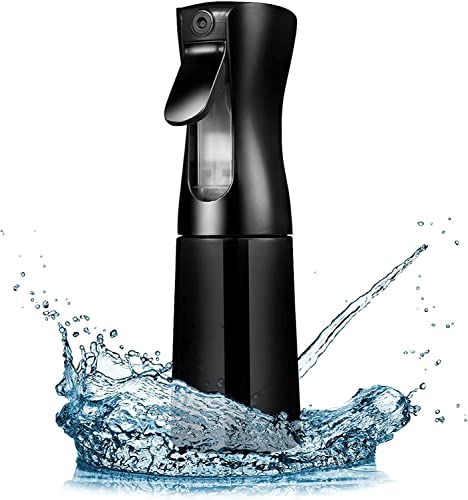 BELLOX 300ml Continuous Fine Mist Spray Bottle for Hair Styling - Empty Aerosol Water Mister for Curly Hair Care, Frizz Control & Hairstyling - Perfect for Salon, Home Use & Travel Hair Maintenance
