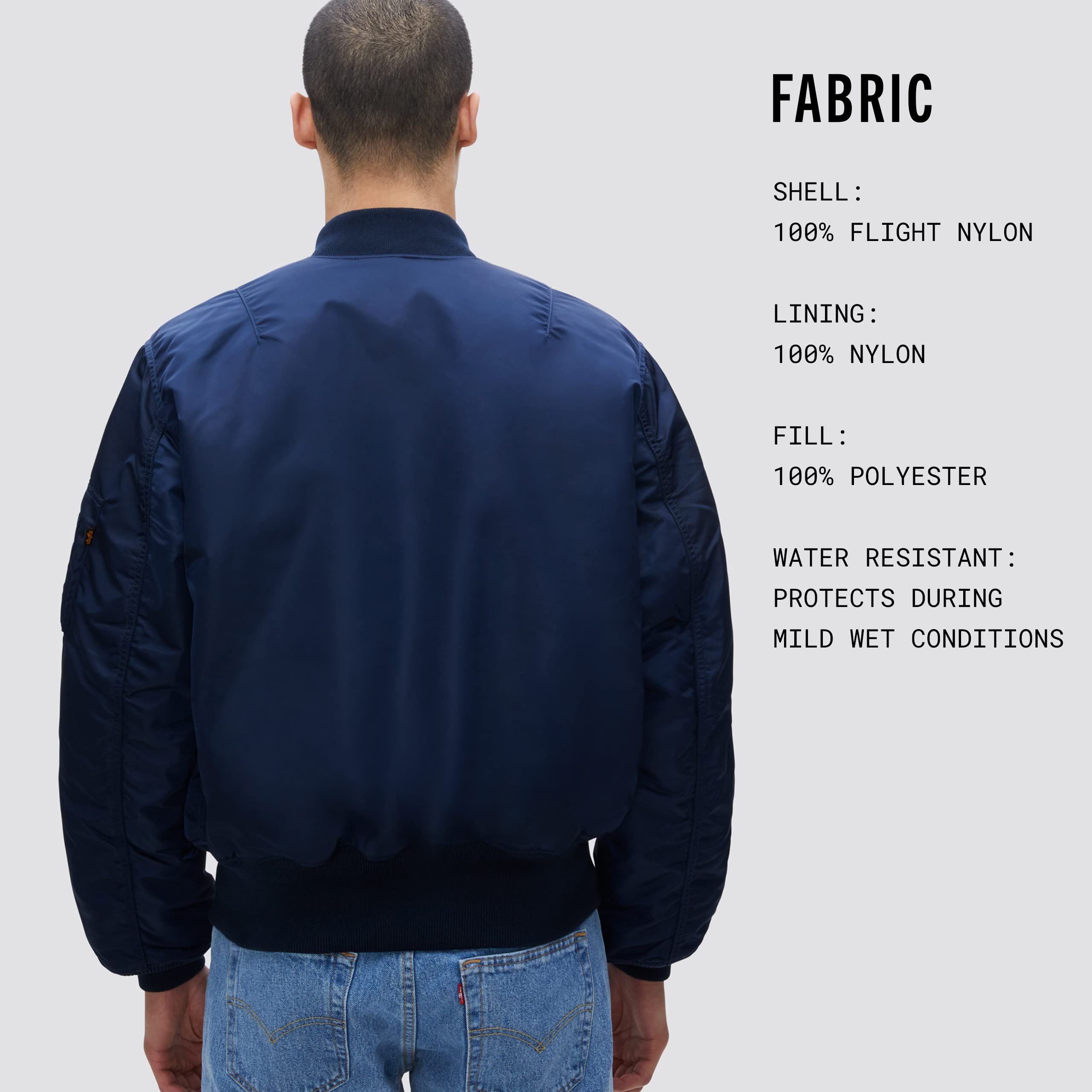 Alpha Industries MA-1 Bomber Flight Jacket - Men's Military Style Jacket for Aviation & Streetwear | Perfect for Pilots, Fashion Enthusiasts & Outdoor Activities