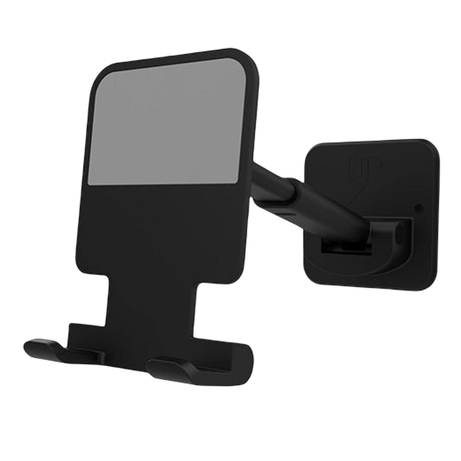 Ronyme Extendable Phone Holder Stand - Adjustable Wall Mount Bracket for iPhone, Samsung & Smartphones - Perfect for Bathroom, Kitchen, Window & Mirror (Black) | Hands-Free Viewing While Cooking, Showering & Working