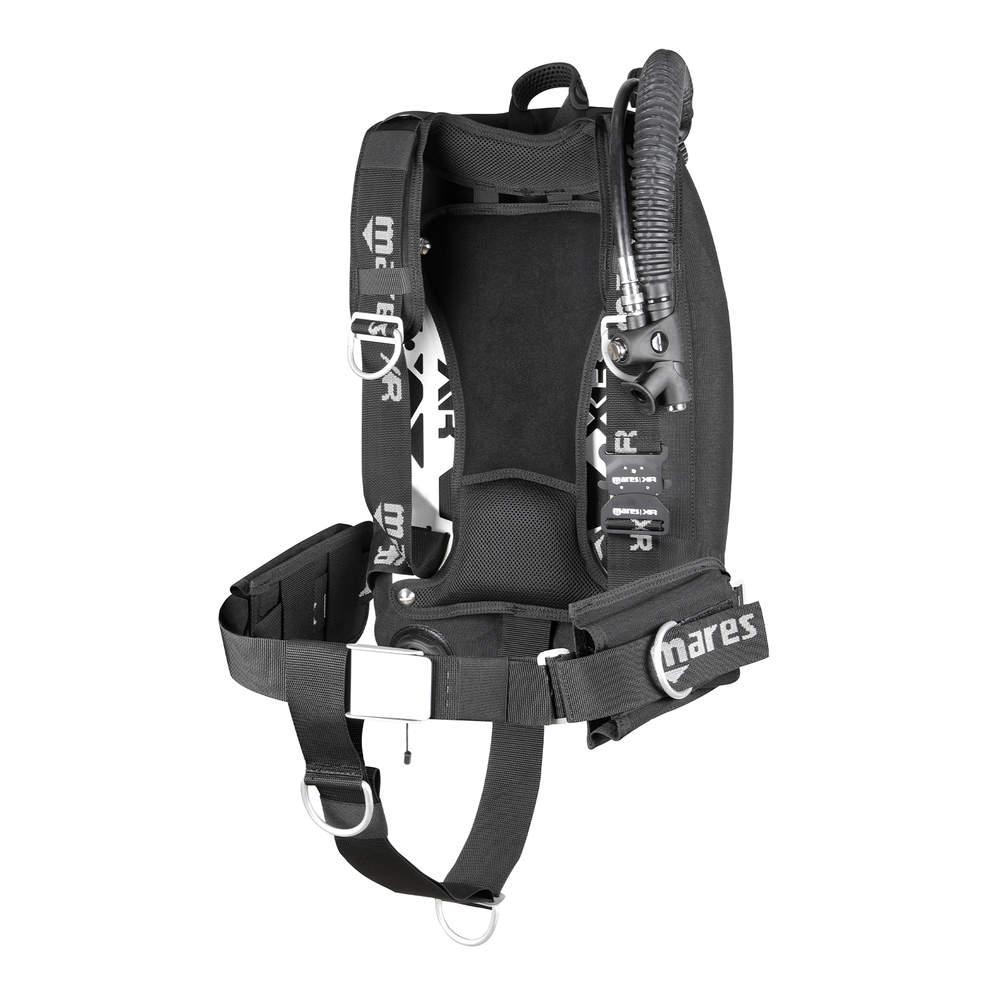 Mares XR REC Silver Single Backmount Scuba Diving Set - Professional Dive Gear for Underwater Exploration & Marine Adventures