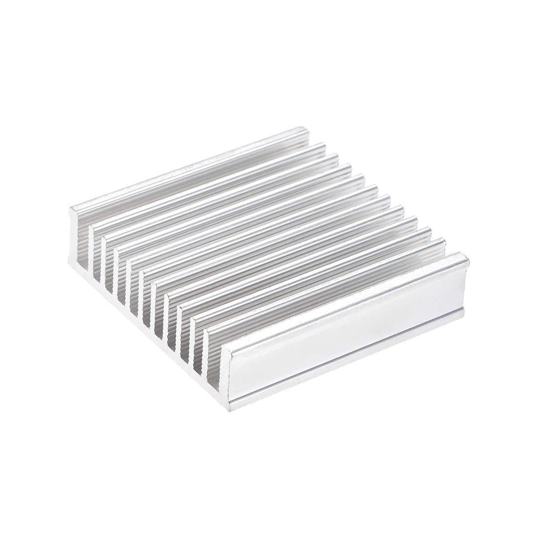 High Performance 50x50x13mm Silver Aluminum Heatsink for MOS GPU IC Chip Cooling - Perfect for PC Builds, Electronics Projects & DIY Repairs