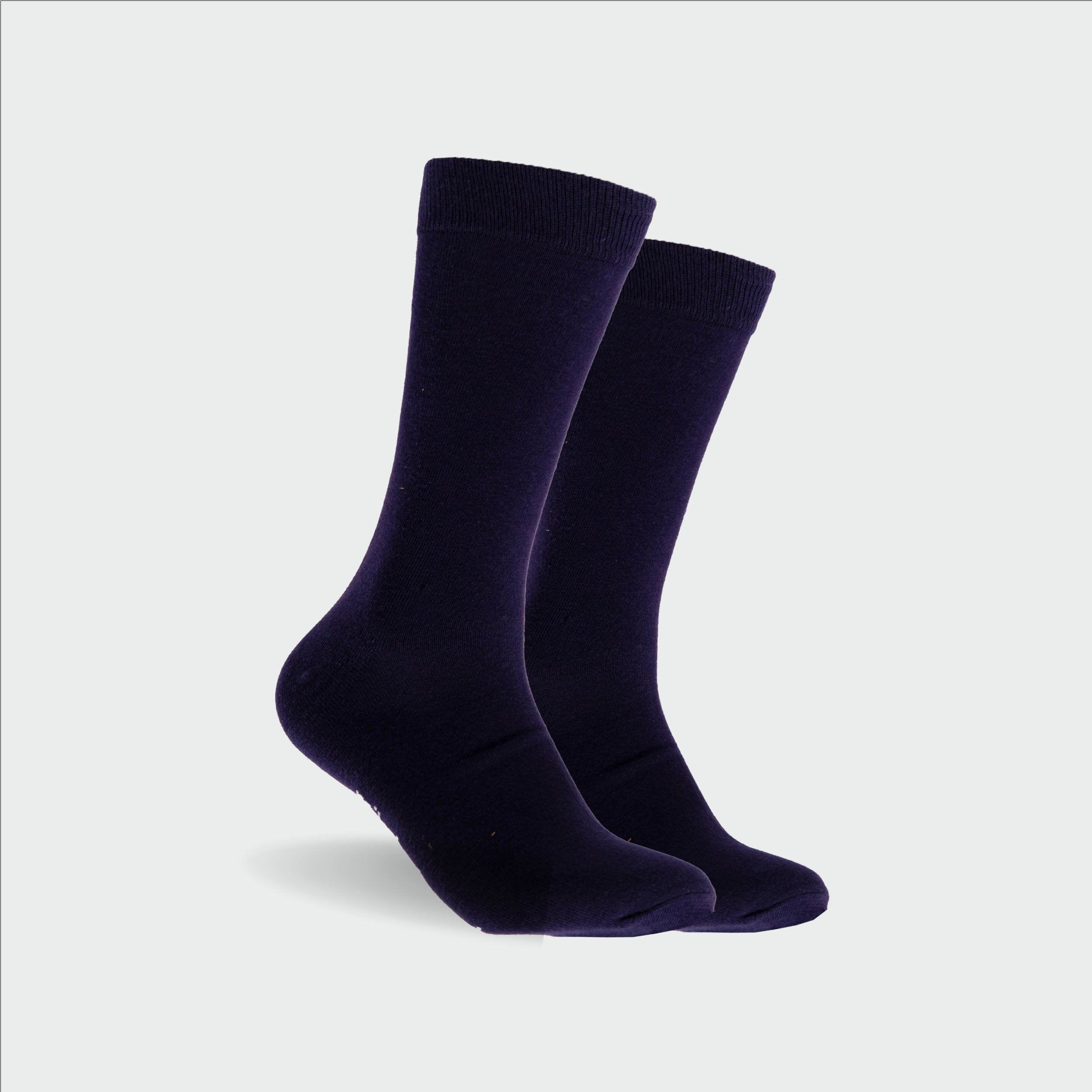 Men's Fashion Cotton Crew Socks 5-Pack - Soft Breathable Casual Socks for Everyday Wear, Work, Gym & Travel - Blue