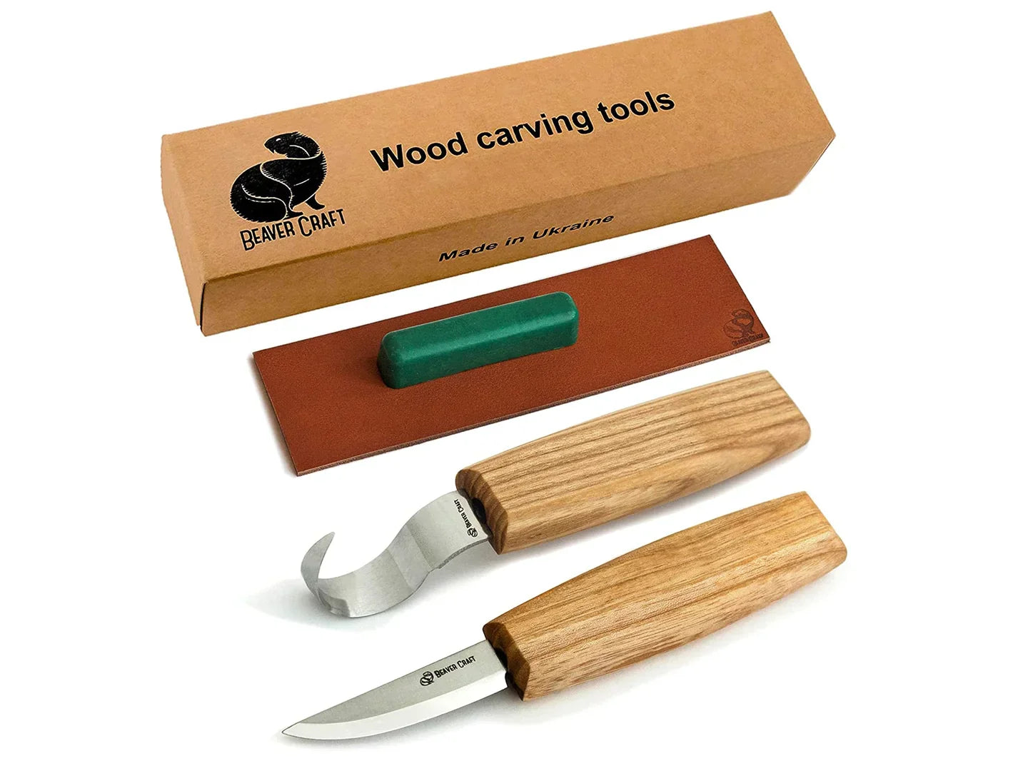 BeaverCraft S01 Right Handed Wood Carving Spoon Set - Premium Woodworking Tools for DIY Crafts & Kitchen Utensils - Perfect for Whittling, Camping & Handmade Gifts