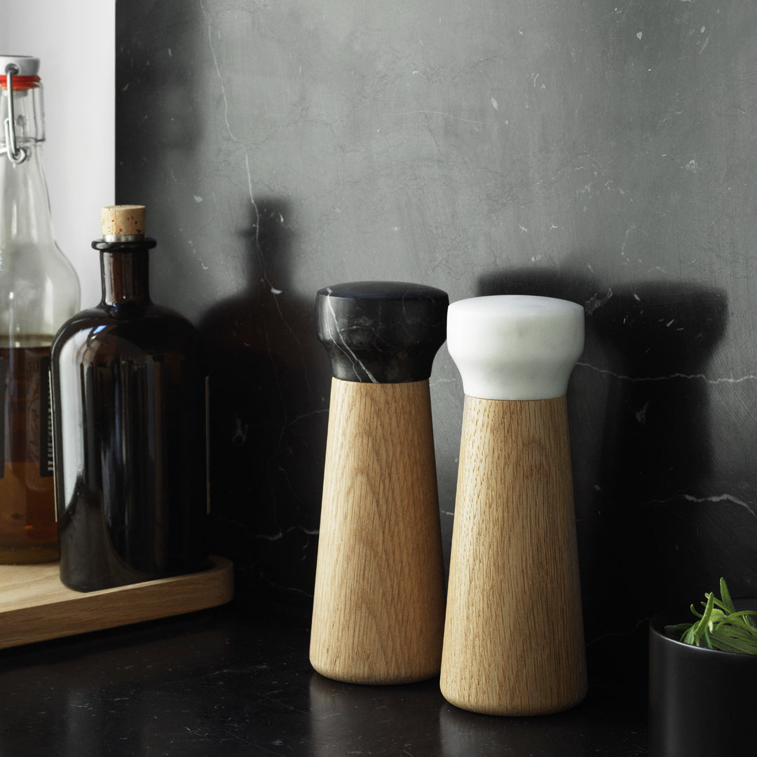 Premium Handcrafted Salt Mill Set of 4 - Adjustable Ceramic Grinder for Gourmet Cooking, Baking & Tabletop Seasoning - Perfect for Kitchen, Dining & Gift Giving