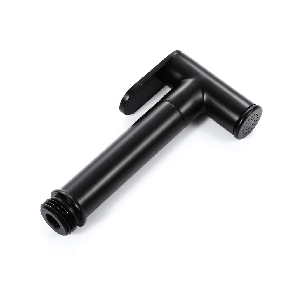 Black Brass Single Cold Shower Head Set - High Pressure Bathroom Sprayer for Flushing, Pet Bath & Personal Hygiene | Perfect for Home, RV & Outdoor Use (Color: B)