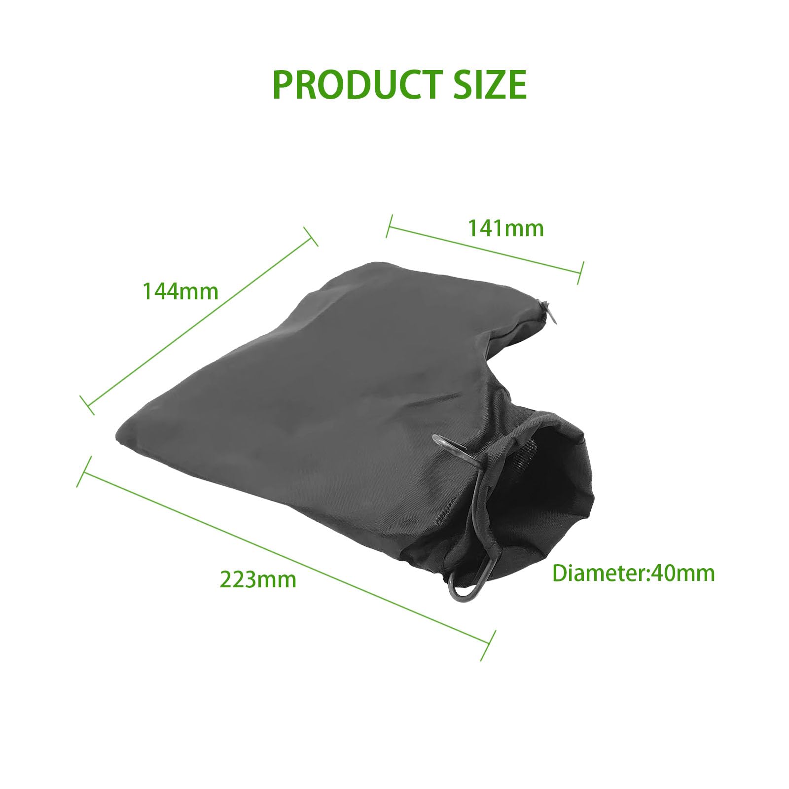 2Pcs Miter Saw Dust Bag - 255 Model Adjustable Outlet Dust Collection Bag for Table Saw, Belt Sander, Edge Planer | Workshop & Woodworking Dust Control Solution