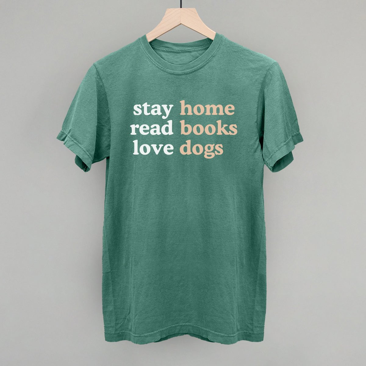 Stay Home Read Books Love Dogs - Cozy Reading & Pet Lovers Gift Ideas for Home Relaxation