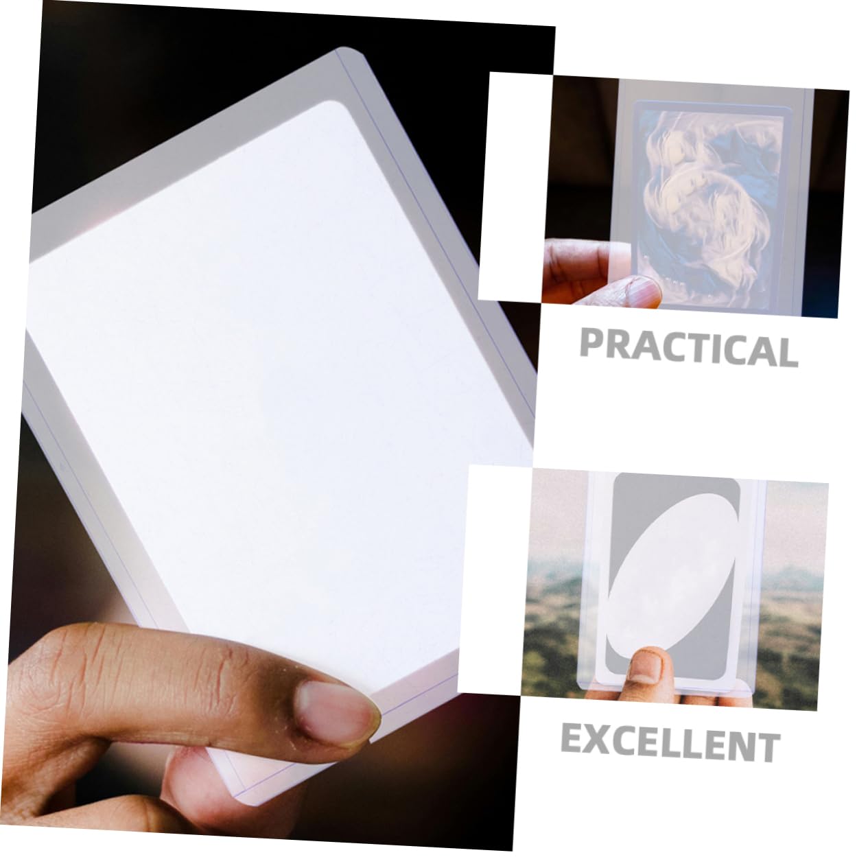 Alasum 30PCS PVC Card Sleeves - Premium Plastic Card Protectors for Baseball Cards, Trading Cards & Collectibles | Perfect for Card Storage, Organization & Game Protection