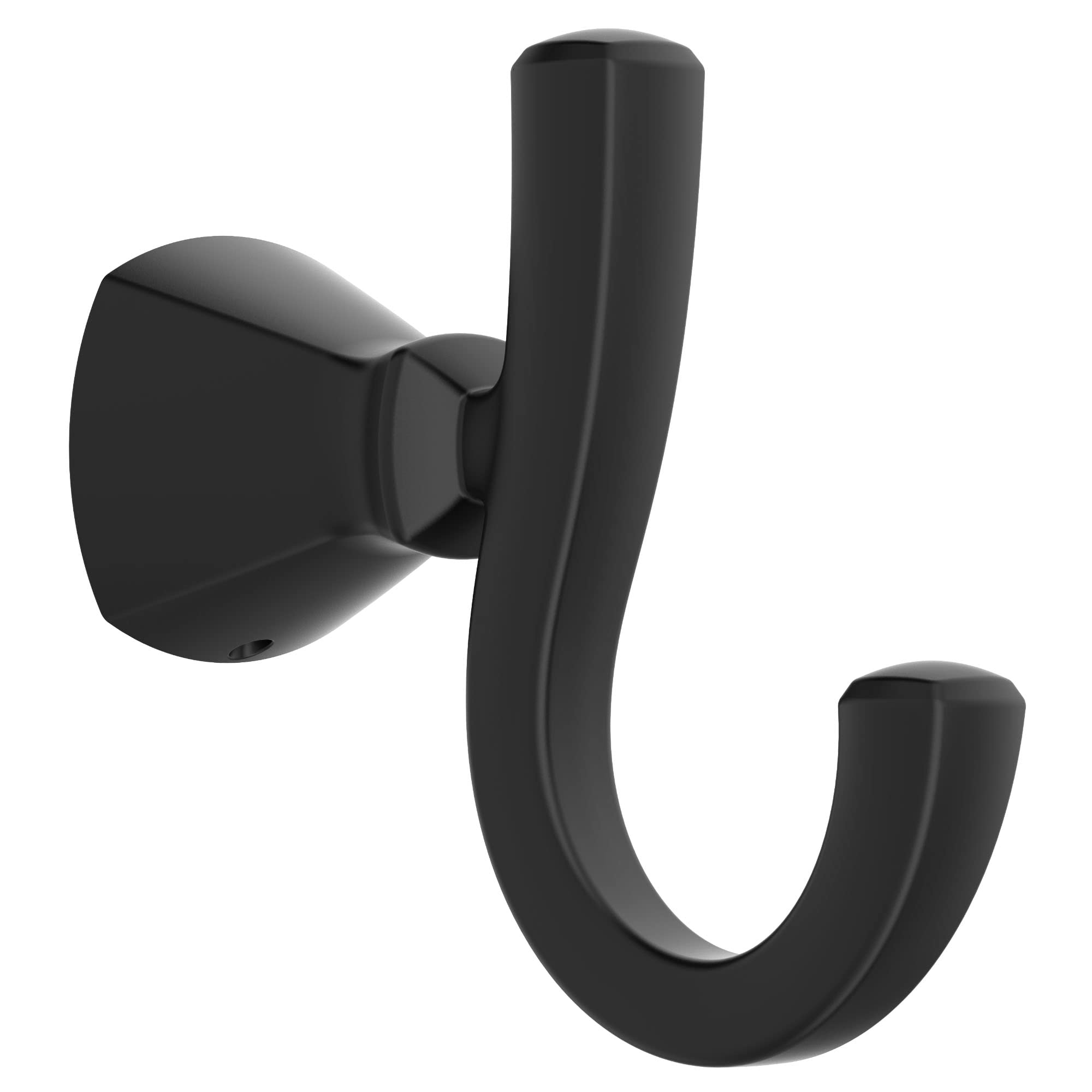 American Standard 7018210.243 Edgemere Double Robe Hook, Matte Black - Heavy Duty Bathroom Wall Hooks for Towels, Robes & Clothes - Perfect for Bathroom, Bedroom & Spa Decor