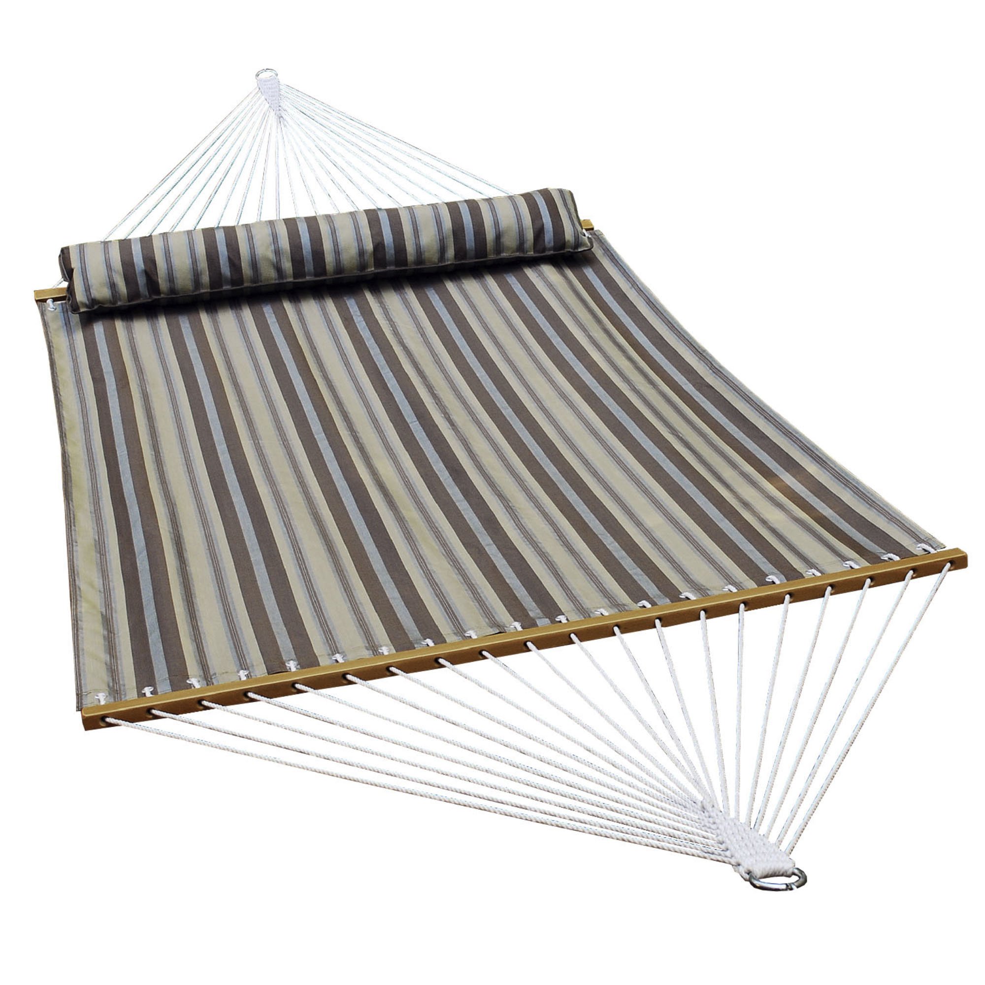 ALGOMA 2781SPC Quick Dry Camping Hammock - 13 Feet Lightweight Portable for Outdoor Backpacking, Hiking & Travel - Earth Tones for Nature Lovers | Perfect for Beach, Yard & Patio Relaxation