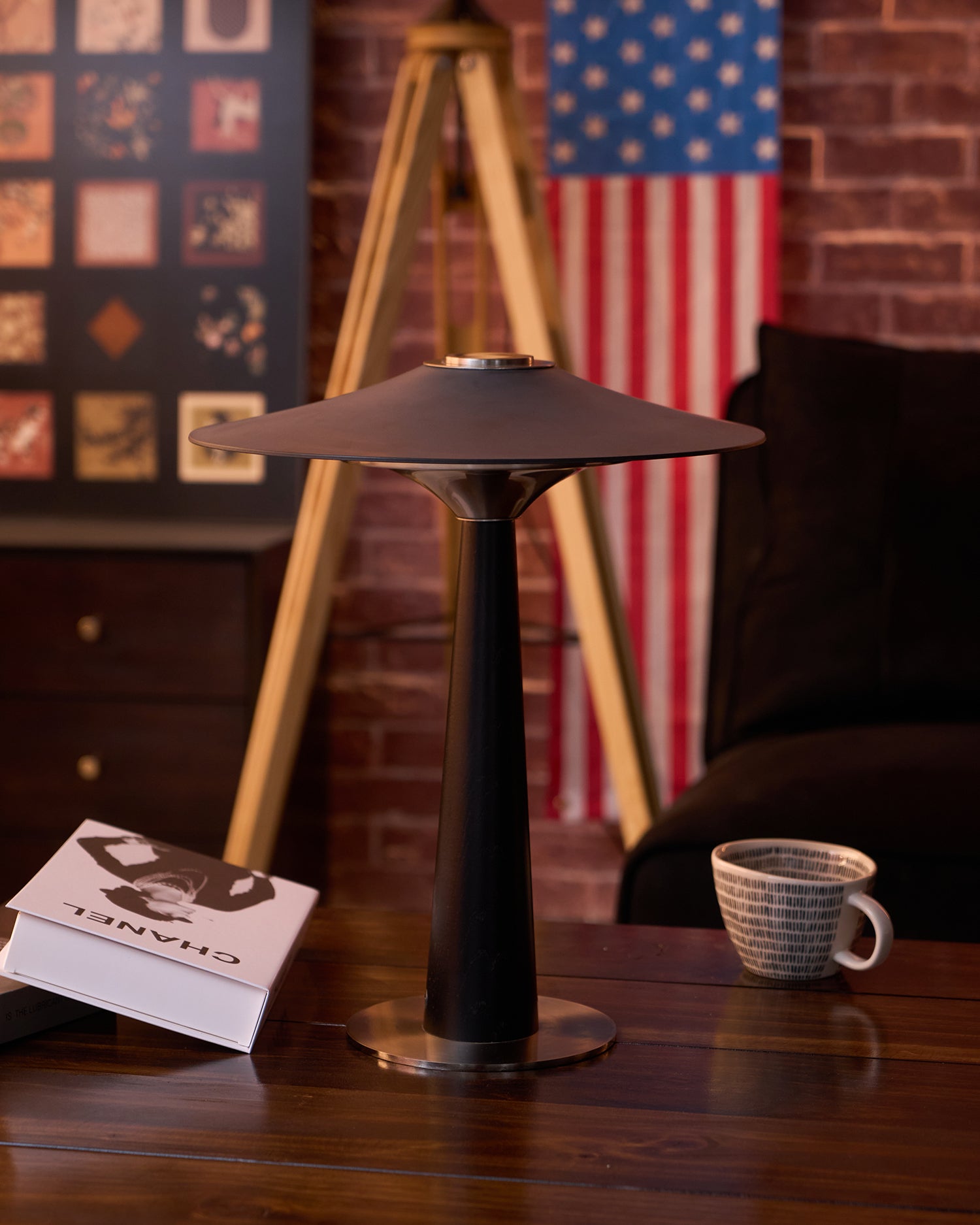 Kizu Peak Table Lamp - Modern LED Nightstand Lamp with USB Port, Adjustable Brightness for Bedroom, Living Room, Office | Perfect for Reading, Working & Relaxing