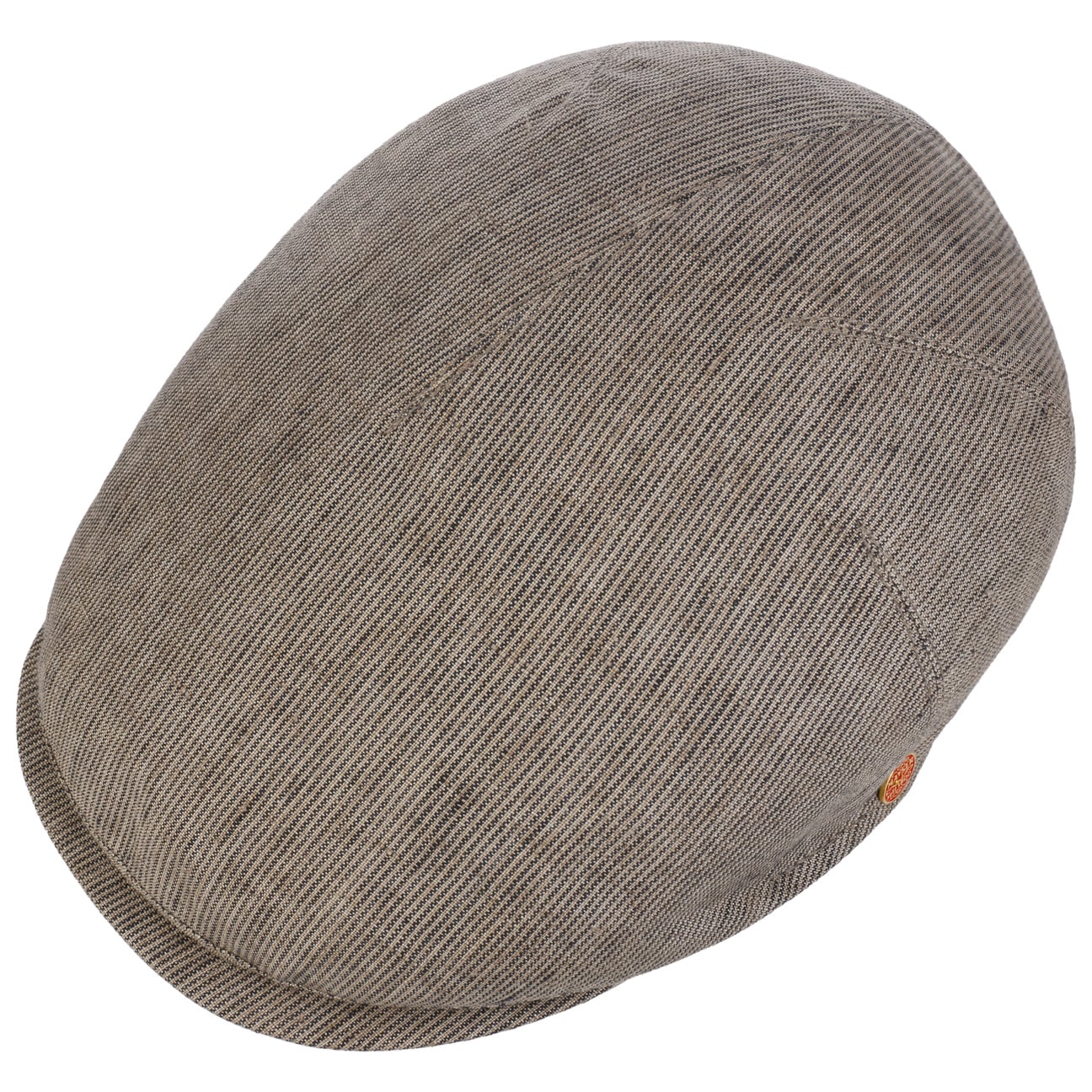 Mayser Sidney Linen Stripes Flat Cap - Classic Men's Summer Hat for Outdoor Activities, Travel & Casual Wear