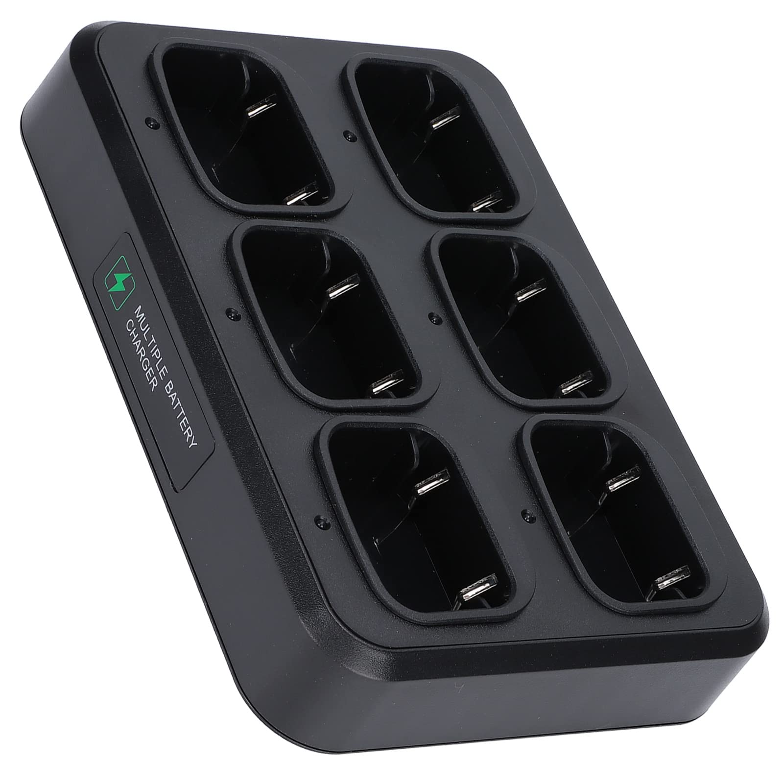 6-in-1 Multi-Unit Charging Station with LED Display & EU Adapter - Fast Charger for Retevis RT8 RT81 RT82 RT83 RT87 RT50 Walkie Talkies - Perfect for Security Teams, Construction Sites & Outdoor Adventures