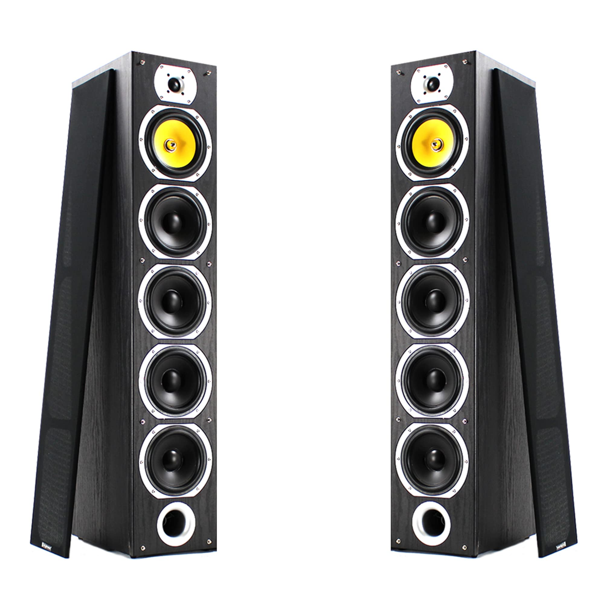 Premium Fenton Tower HiFi Stereo System with Bluetooth & Valve Amplifier - 2x SHFT57B Floor Standing Speakers, USB Playback - Home Theater & Music Listening Bundle (Black) - Perfect for Living Room Audio & Party Entertainment
