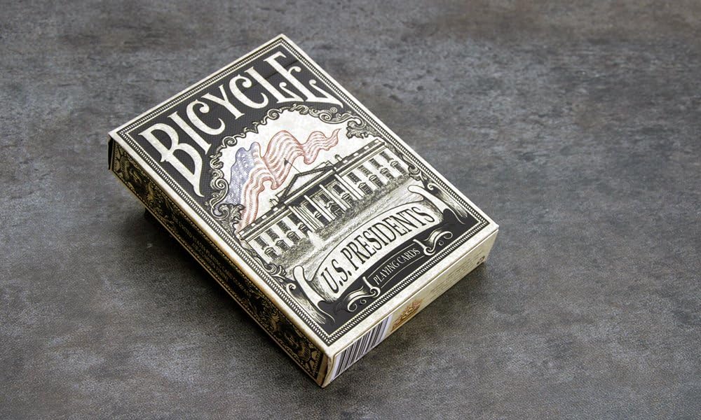 US Presidents Bicycle Playing Cards - Deluxe Embossed Collector's Edition | Premium Poker Cards for Game Nights, Gifts & Collectors