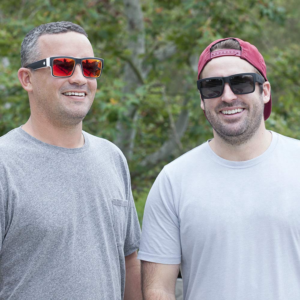SPY Optic Cyrus Square Sunglasses with Color & Contrast Enhancing Lenses - UV Protection for Outdoor Sports & Driving
