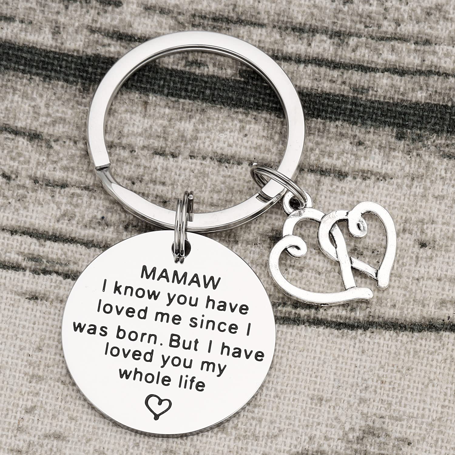 Mamaw Gifts Keychain for Women - Best Mamaw Ever Keychain Gift for Grandmothers, Birthday, Christmas, and Everyday Use
