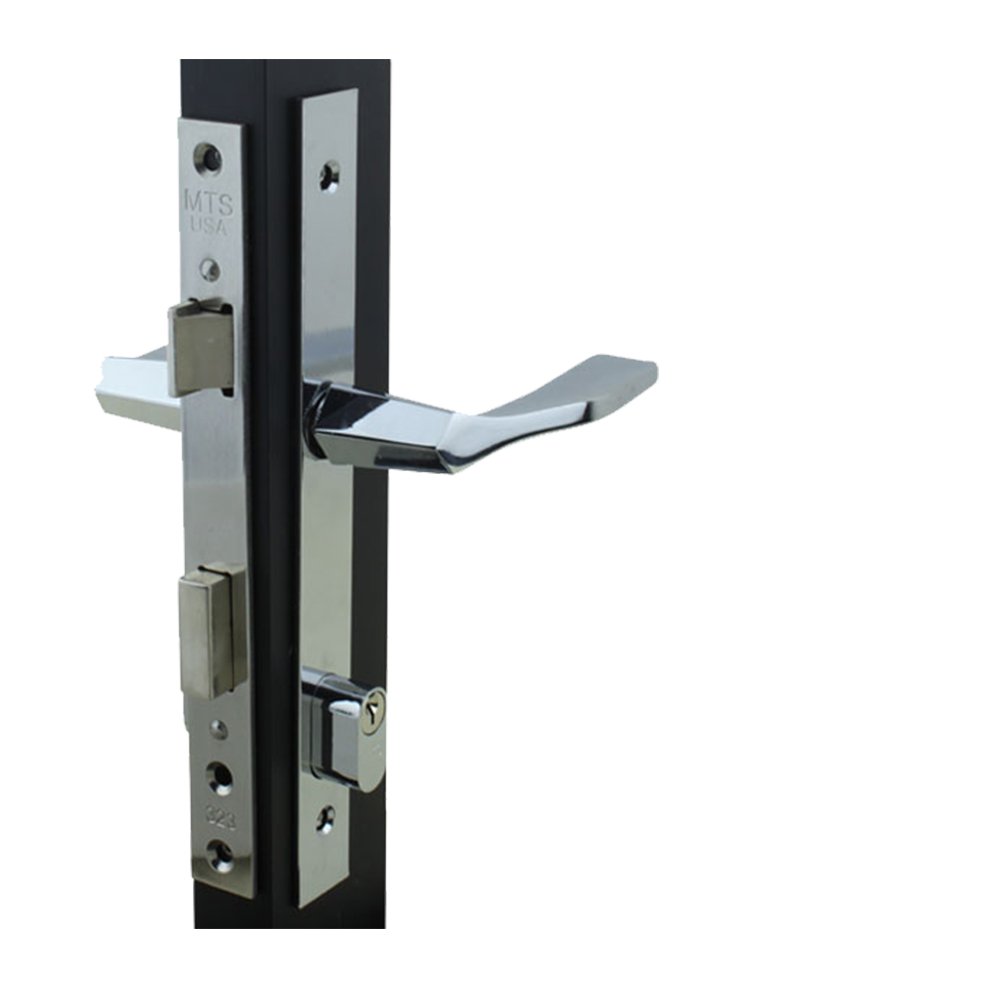 Premium Storm Door Lock in Satin Chrome Finish - Heavy Duty & Weather Resistant for Enhanced Home Security | Perfect for Front Entry, Back Door & Patio Protection