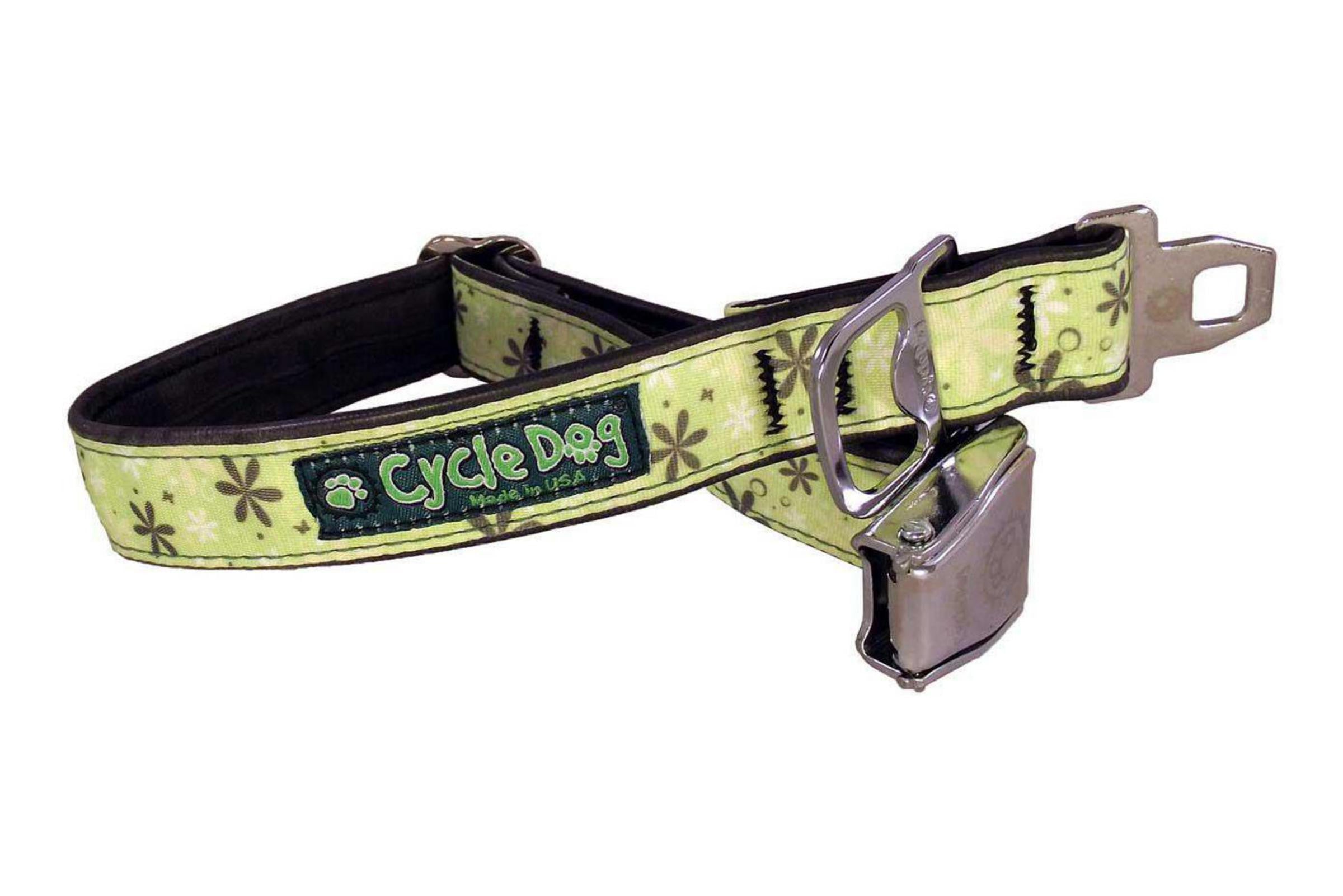 Pup Top Collar - Apple Green Retro Floral Pattern Dog Collar for Small Medium Dogs | Perfect for Daily Walks, Outdoor Adventures & Pet Fashion