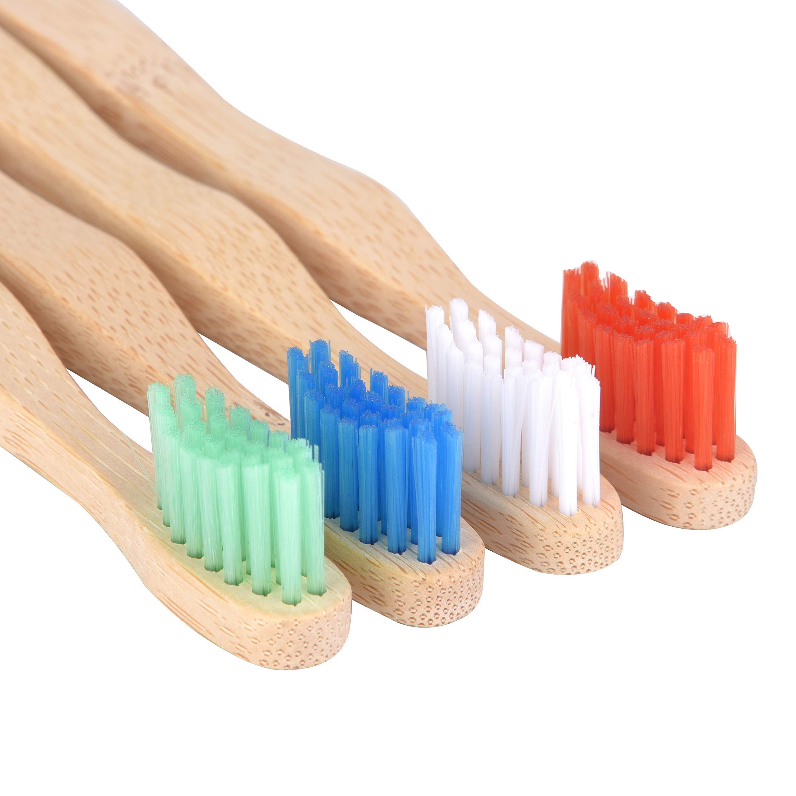 Eco-Friendly Kids Bamboo Toothbrushes 12 Pack | BPA-Free Soft Bristles | Biodegradable & Compostable Natural Bamboo Toothbrush Set | Perfect for Travel, School & Sustainable Family Dental Care