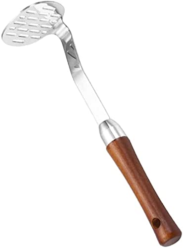 Stainless Steel Potato Masher & Ricer - Heavy Duty Kitchen Tool for Mashing Potatoes, Vegetables & Fruits - Perfect for Homemade Purees, Baby Food & Cooking - Essential Household Kitchenware