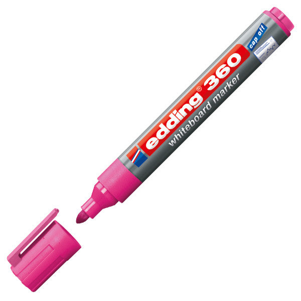 edding 360 Whiteboard Marker - Dry Erase Markers for Whiteboards, Glass & Non-Porous Surfaces - Ideal for Office, Classroom & Home Use