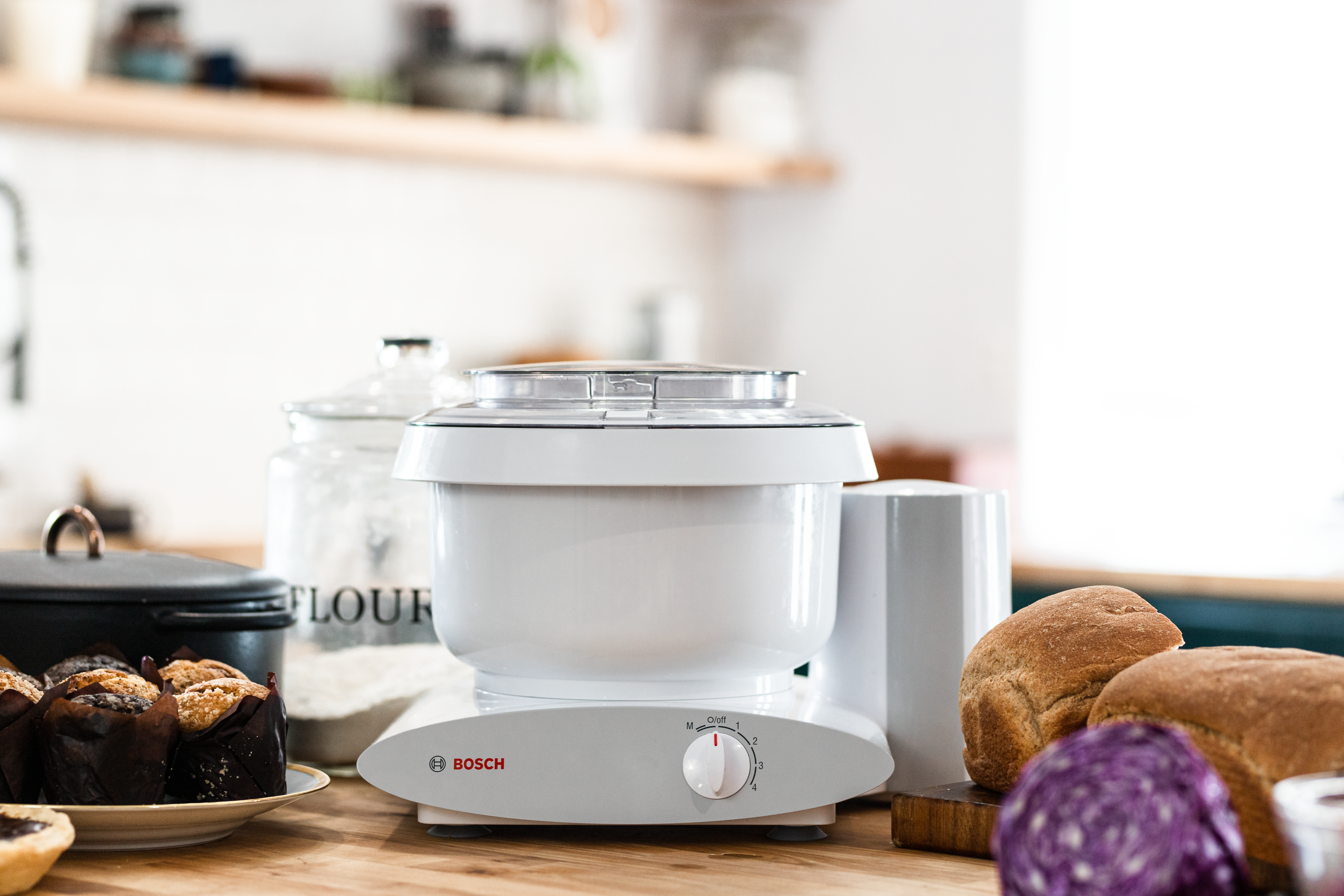 Bosch Universal Mixer - Powerful Stand Mixer for Baking, Kneading & Whipping | Ergonomic Design for Easy Use | Perfect for Cakes, Cookies, Bread & Dough | Home & Professional Kitchen Essential