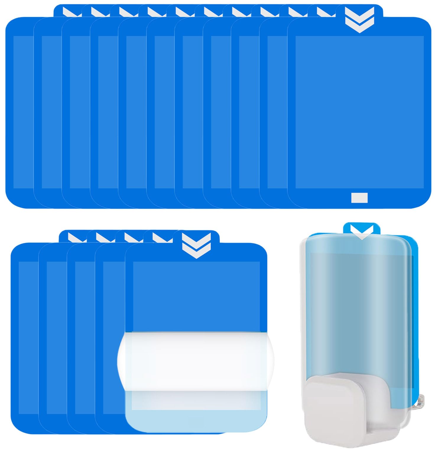TINDTOP Refill Cartridges & Replacement Glue Boards (16 Pack) - Compatible with Raid Essentials Plug-in & Indoor Blue Light Devices - Effective Insect Traps for Home, Kitchen, and Office Use
