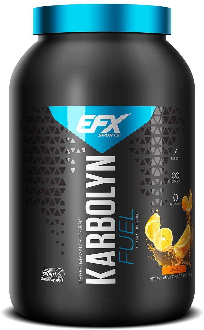 EFX Sports Karbolyn Energy Powder - Blue Razz Watermelon Flavor, 1950g | Pre-Workout & Post-Workout Recovery Drink Mix for Athletes & Fitness Enthusiasts