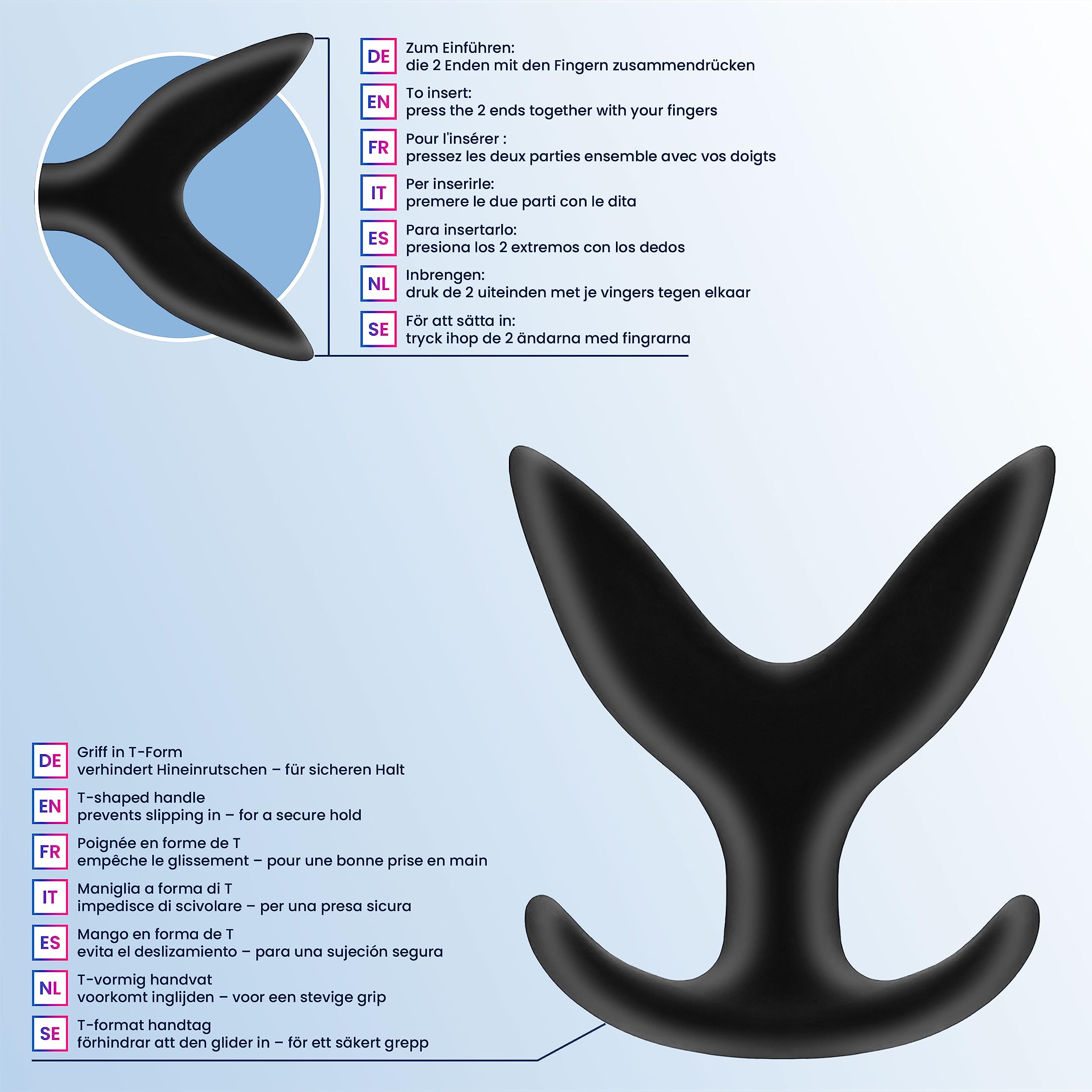 DUKESTON Large Anal Plug Dilator - XXL Anal Sex Toy for Men & Women - Stretching & Training Adult Sex Accessories - Perfect for Solo Play & Couples Exploration