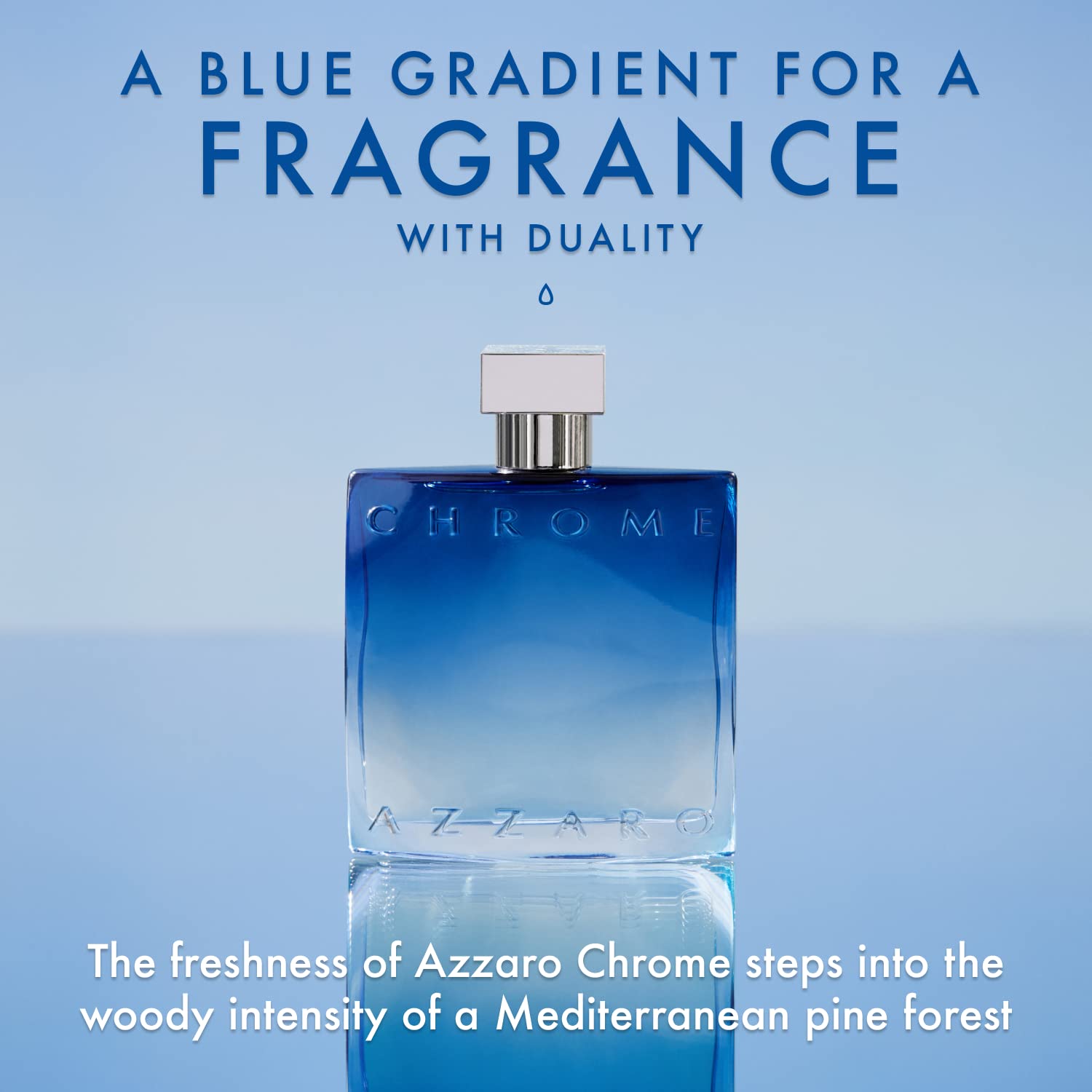 Azzaro Chrome Eau de Parfum for Men - Fresh Aquatic Cologne with Citrus & Woody Notes - Long Lasting Luxury Fragrance | Perfect for Daily Wear, Office & Special Occasions
