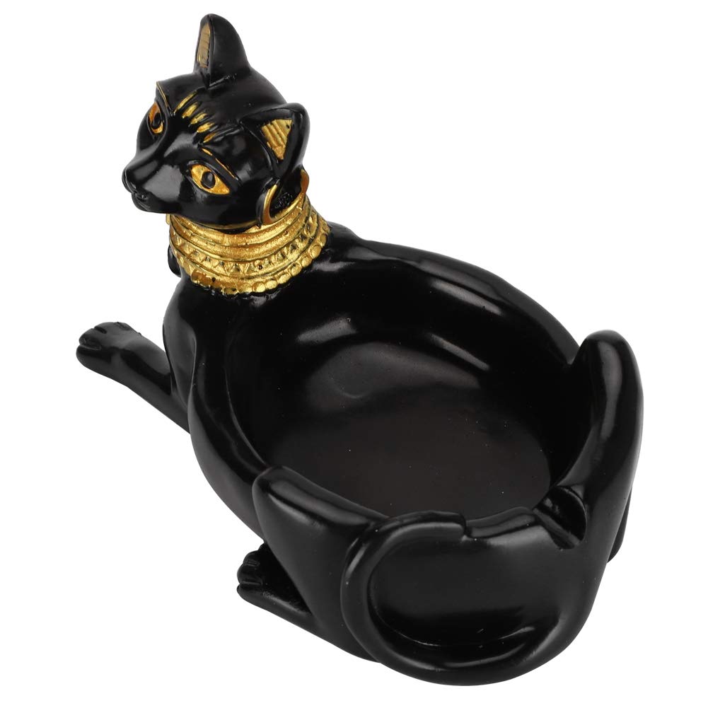 EBTOOLS Classic Ceramic Ashtray & Cigarette Holder - Elegant Figurine Statue for Home, Office, Smoking Room Decor | Perfect for Living Rooms, Man Caves & Outdoor Patios