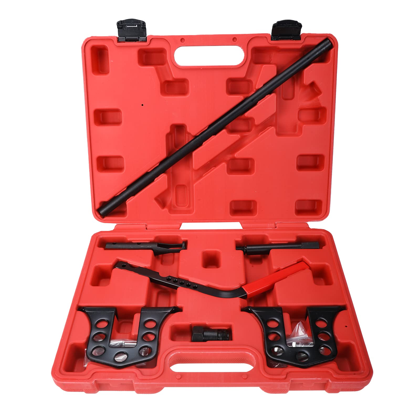 8MILELAKE Valve Spring Remover and Installer Tool Kit - Compatible with OHV & OHC Engines - Professional Car Engine Overhead Compressor Tool for Valve Spring Replacement - Perfect for Automotive Repair Shops and DIY Mechanics