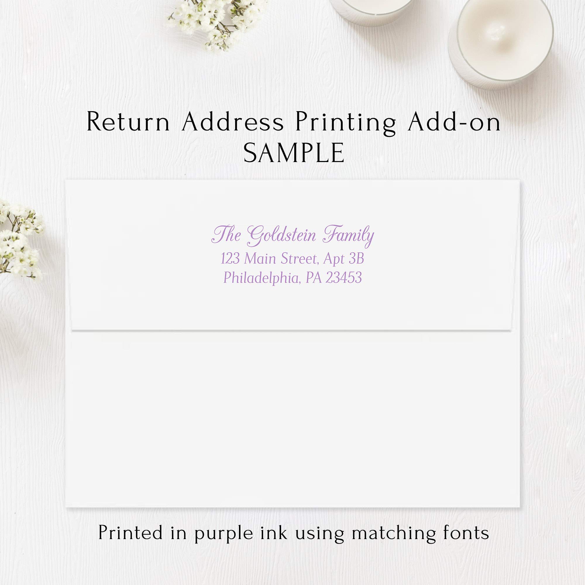 Sympathy Thank You Cards with Purple Flowers - Funeral Bereavement Thank You Notes & Envelopes (5.5x4.25 Inch Flat Notecards) - Perfect for Expressing Condolences After Loss or Memorial Services